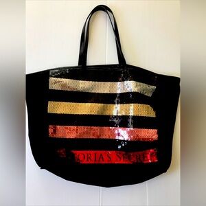Victoria Secrets Beach Sequin Tote Bag